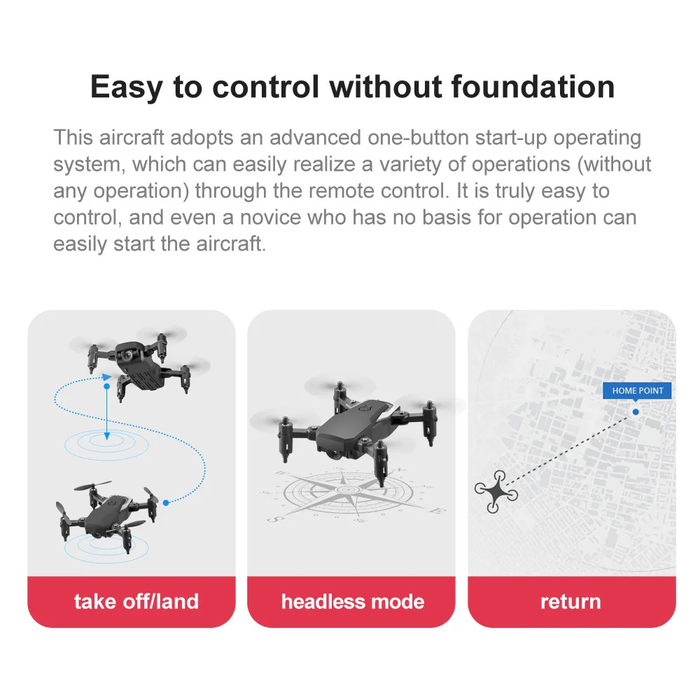 Dobrável do Drone do Quadricóptero Angular com Altitude rc com 4 Mini Helicóptero p hd Câmera Grande Hold 3d Flips Função Wifi Fpv k - 1080 22 câmera grande angular com altitude hold 3d flips função wifi fpv