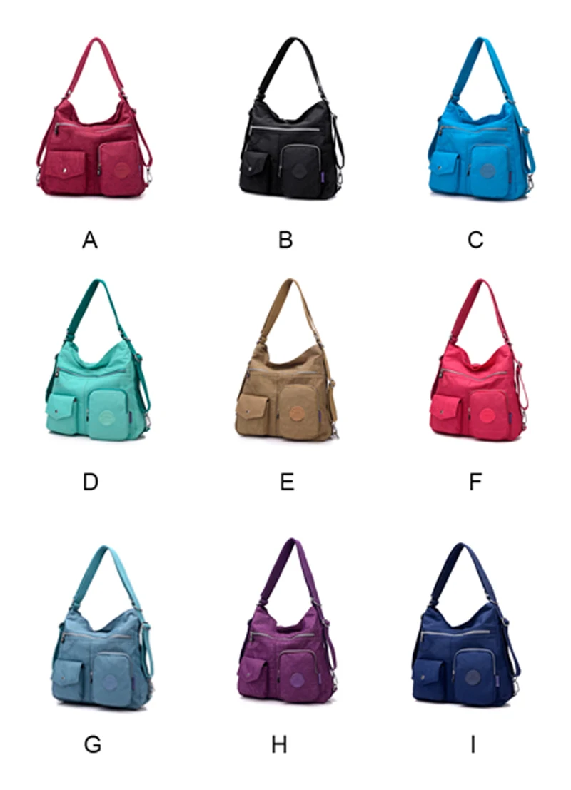 3 шт./лот элегантный дизайн Для женщин нейлоновый водонепроницаемый рюкзак сумки для подростка повседневная женская обувь Наплечные сумки