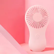 Переносной мини-вентилятор, розовый Карманный охлаждающий веер, ручной охлаждающий вентилятор, питание от 3 батареек AAA для офиса, на открытом воздухе, для дома, подарок для девочки