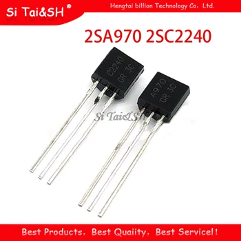 

100pcs 2SA970 2SC2240 TO92 (50PCS* A970 +50PCS* C2240 ) TO-92 Bipolar Transistors - BJT NPN new and original