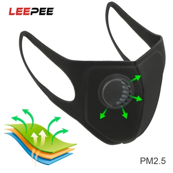 

LEEPEE Moto Sponge Masks Sport Face Mask With Activated Carbon Pm 2.5 Anti-pollution Running Cycling Mask Reusable Anti Dust