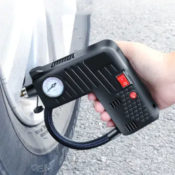 

2020 12V Electric Tire Inflator Pump Single Cylinder 100Psi Air Compressor Gauge Universal For Car Trucks Tires