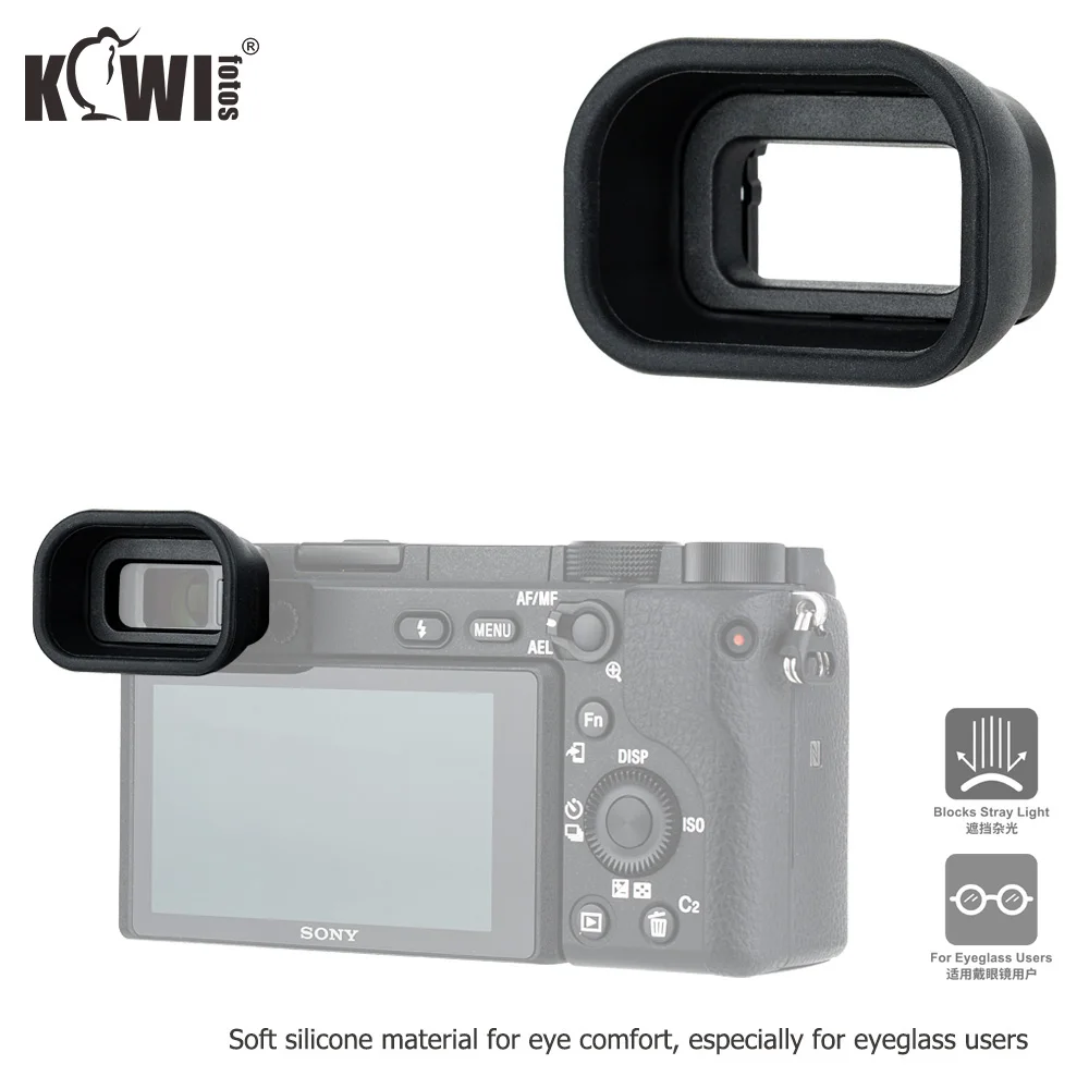 2 + 2 Stück ULBTER Augenmuschel Okular Sucher EP17 für Sony Alpha A6400 A6500 A6600 6600 6400 6500 Kameras Sony FDA-EP17 Okular Okularmuschel & Blitzschuhabdeckung- 