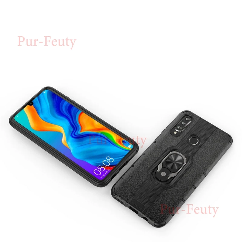 Чехол для huawei P30 Lite MAR-LX2 роскошный Броня мягкий силиконовый бампер магнитное кольцо Броня чехол для huawei P 30 Lite MAR LX2 LX3