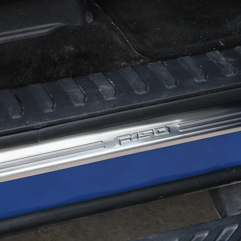 Защита дверных порогов ДЛЯ Ford F150- защита для педалей декоративная защита наклейки из нержавеющей стали