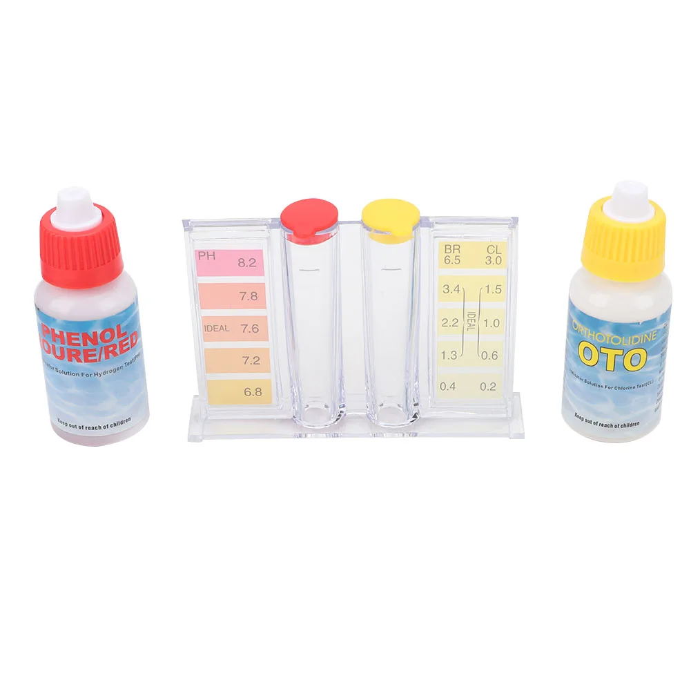 Портативный реагент PH хлор тест ing Kit Качество воды тест коробка аксессуары для дома Бассейн аквариум практичные инструменты