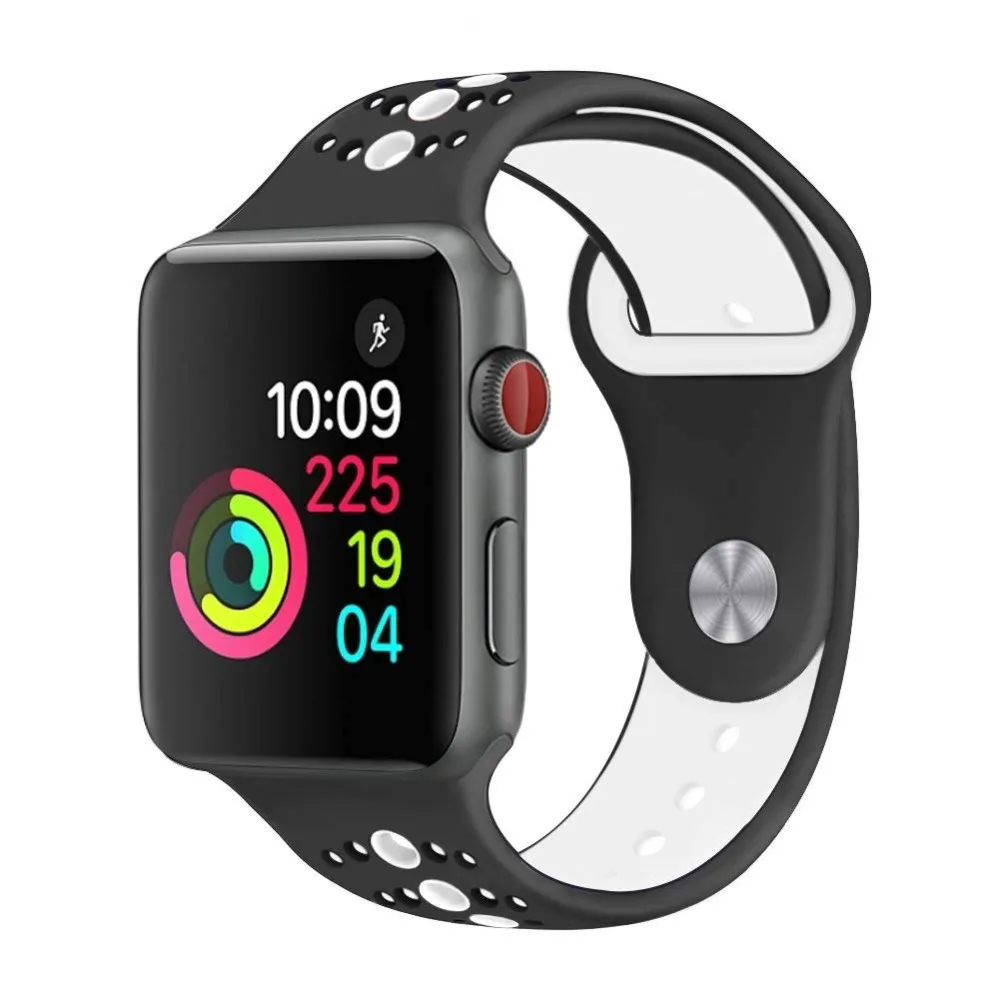 Ремешок для apple watch band 4 5 3 44 мм 40 мм iwatch band 3 2 correa 42 мм 38 мм спортивный силиконовый браслет ремень apple watch аксессуары