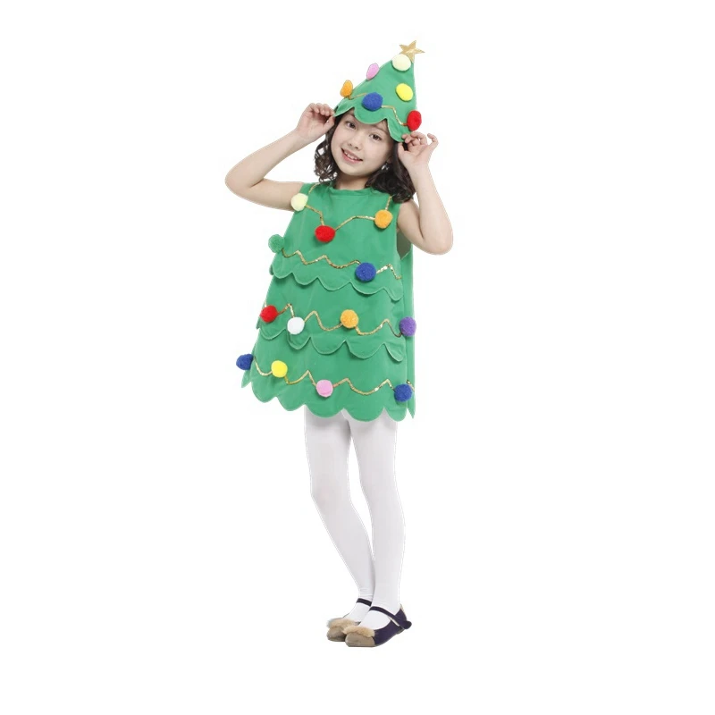 Kopen Umorden Party Kerstmis Halloween Kostuums Kind Kids Xmas Kerstboom Kostuum Cosplay Jurk Voor Meisjes Fancy Dress Outfit