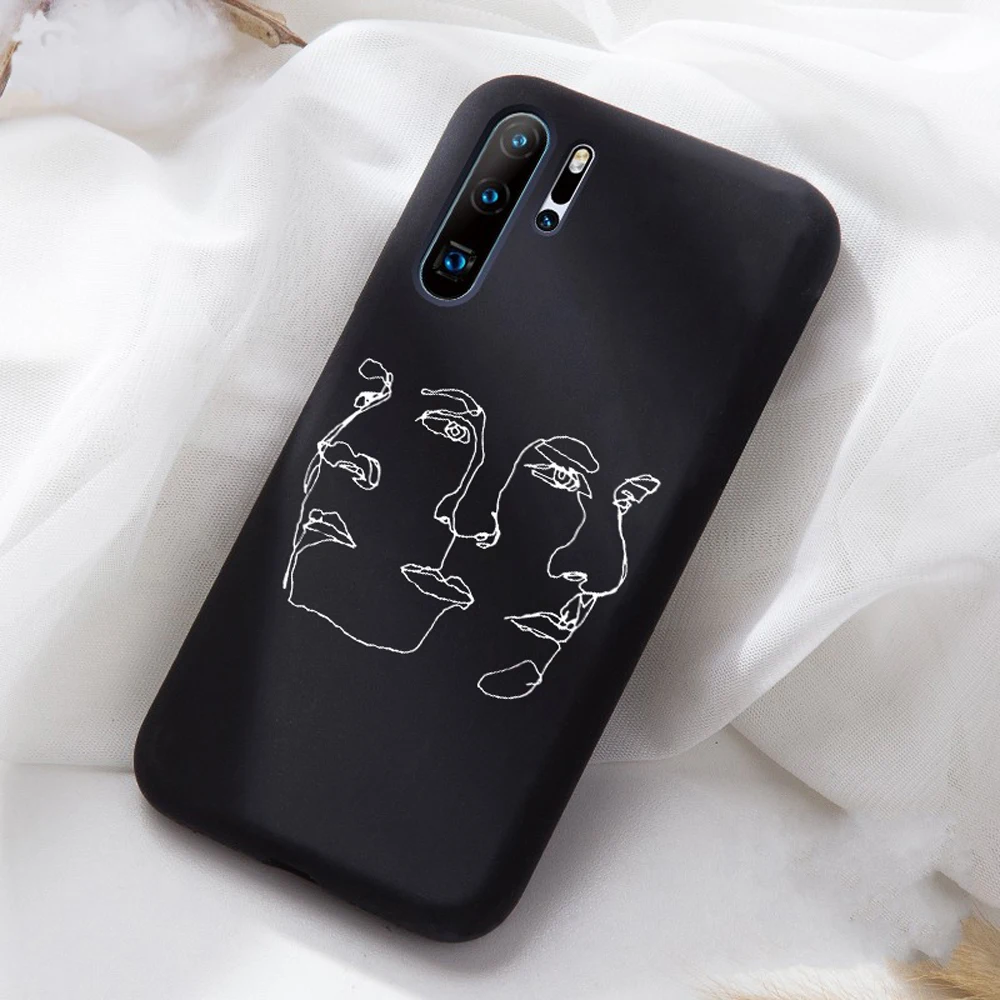 Мягкий Черный силиконовый чехол для huawei P20 Lite P20 Pro Honor 10 P30 Lite, чехол для телефона, Funy чехол