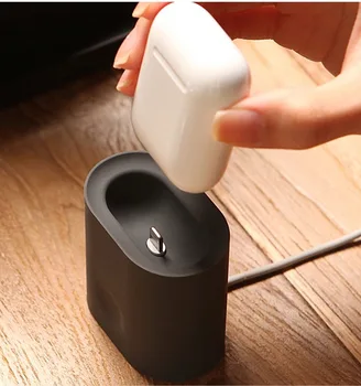 

Charging Dock Station Soft Silicone Mini Portable Desk Charging Station Stand Holder for Air Pods Case Charger Stand For Airpods