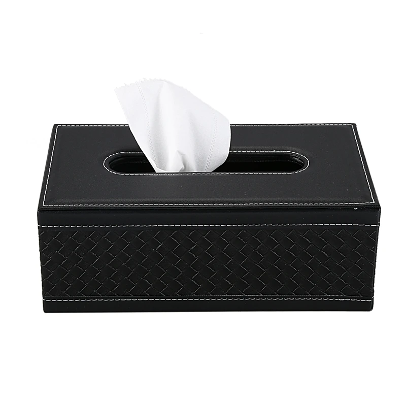 Home PU Leather Large Anti-Moisture Rectangular Tissue Paper Napkin Box Case Household Office Holder 24X13X9.5Cm