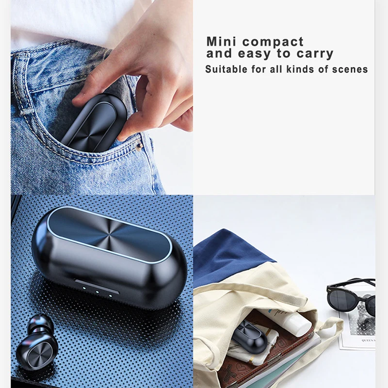 Touch Control Wireless Earphones Bluetooth 5 0 fone de ouvido Hifi Wireless Bluetooth Earphone in ear Earbud for mobile phone