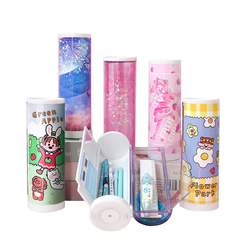 Roly-poly toy-estuches lápices Oficina, para escolares bonitos, estuche Kawaii blackpink, trousse scolaire coreano, 2021