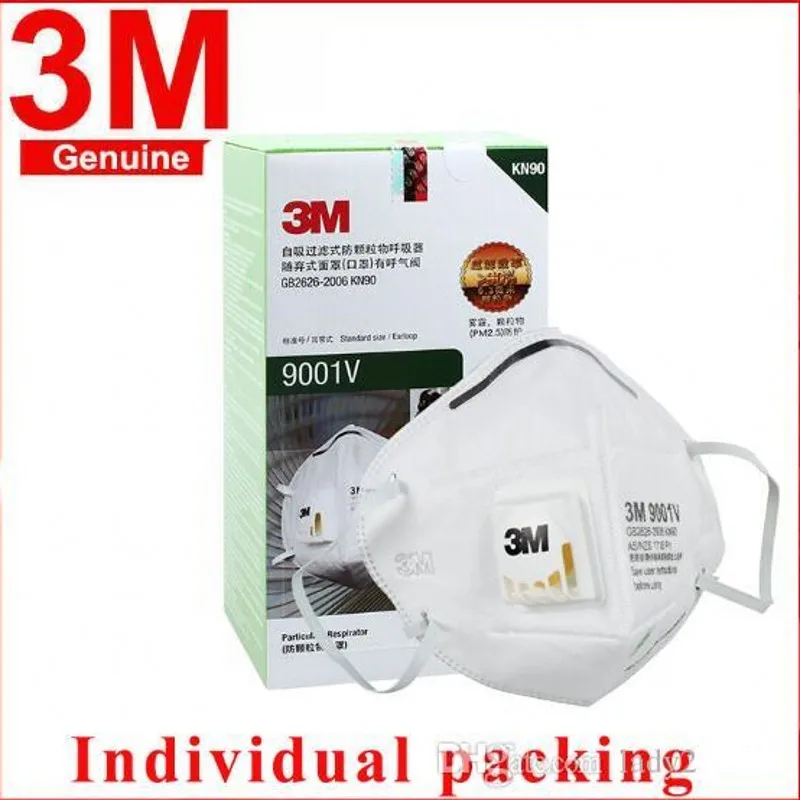 

10Pcs Protect KN95 Mask PM2.5 Mouth Cover Dust Masks With Breathing Valve Folding mascherine FFP2 Wholesale Dropshipping
