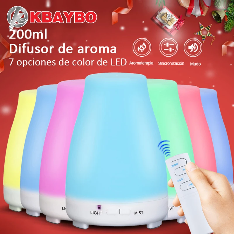 

Ultrasonic Humidifier Aromatherapy Diffuser, Cool Mist With Color LED Lights Essential Oil Diffuser Waterless Auto Shut-off