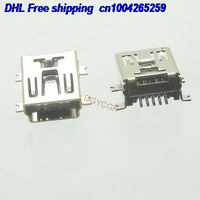 

DHL 500pcs Mini USB 5P jack female Socket SMD SMT connector 5 Pin for PCB Terminals connector 22-ct