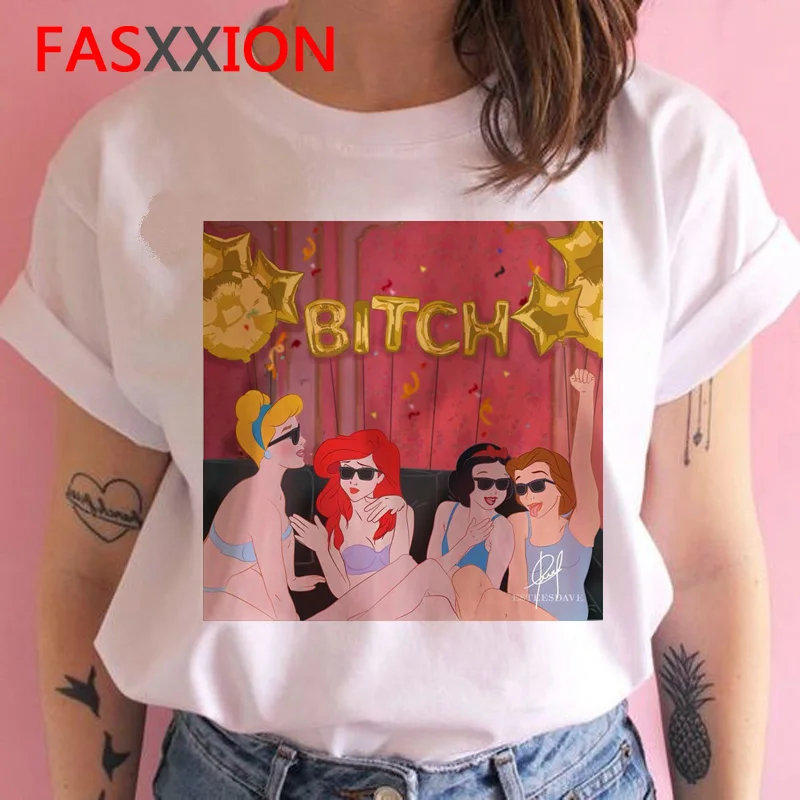 1354 vogue t shirt Princess streetwear funny female tshirt women kawaii cartoon clothes t-shirt Graphic aesthetic top tee - Цвет: 1354