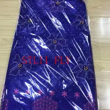 Натюрморт bazin riche getzner Королевский синий tissu Африканское сухое кружево ткань с бисером и stoens парча ткань 5+ 2 ярдов/партия