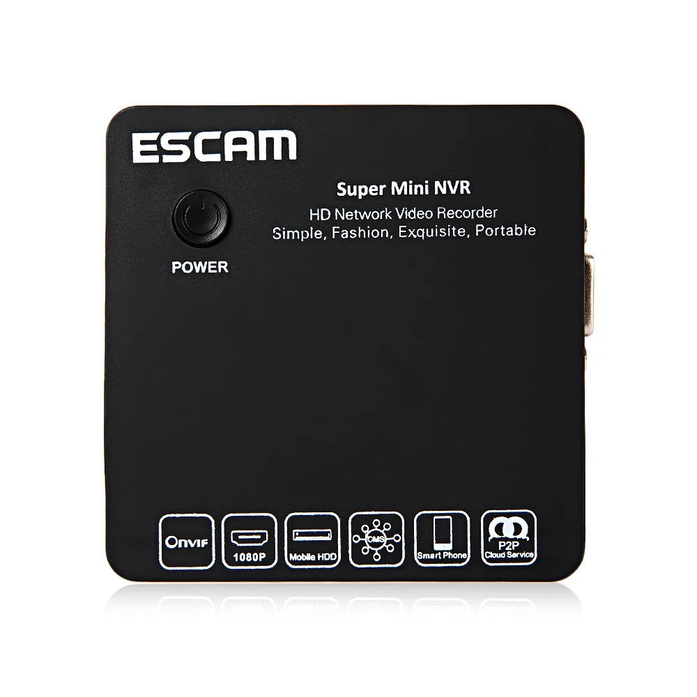 Escam K108 мини PoE NVR 8-канальный сетевой видеорегистратор 1080 p/960 p/720 p Портативный Сетевой Видео Регистраторы Поддержка для IP камеры