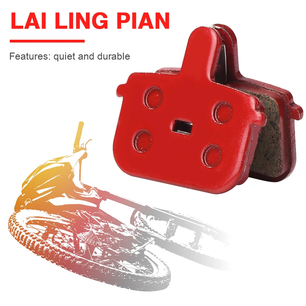 1 Pair MTB Mountain Bike Disc Brake Pads Bicycle Resin Semi-Metallic Cycling Brake Pad bolt brake pads Parts Bike Accessories