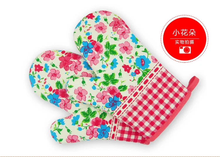 Insulation Gloves Temperature Microwave Oven Glove Insulated Heat Resistant Slip Thickening Lengthen High-temperature Resistant