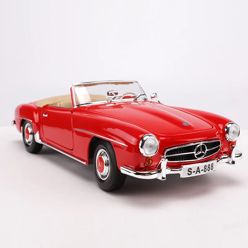 Maisto 1: 18 модель сплава Модель автомобиля 1955 Mercedes 190SL модель автомобиля Ретро винтажная игрушка автомобиля
