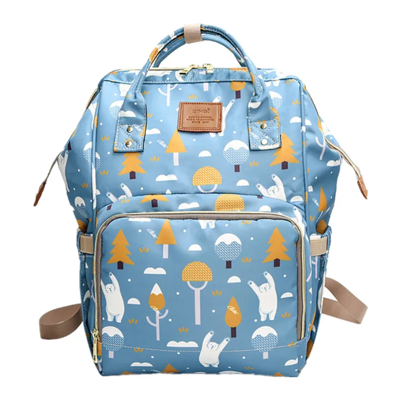 Multifunctional Mummy Baby Diaper Bag Waterproof Zipper Diaper Bags