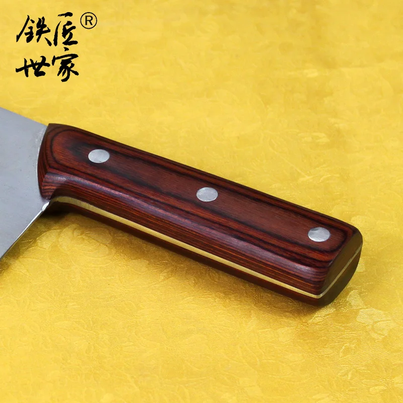 Blacksmith семья ручная кованая нержавеющая сталь большой Мясник нож рынок продажи мяса резки кости ножи убоя дом резак инструмент
