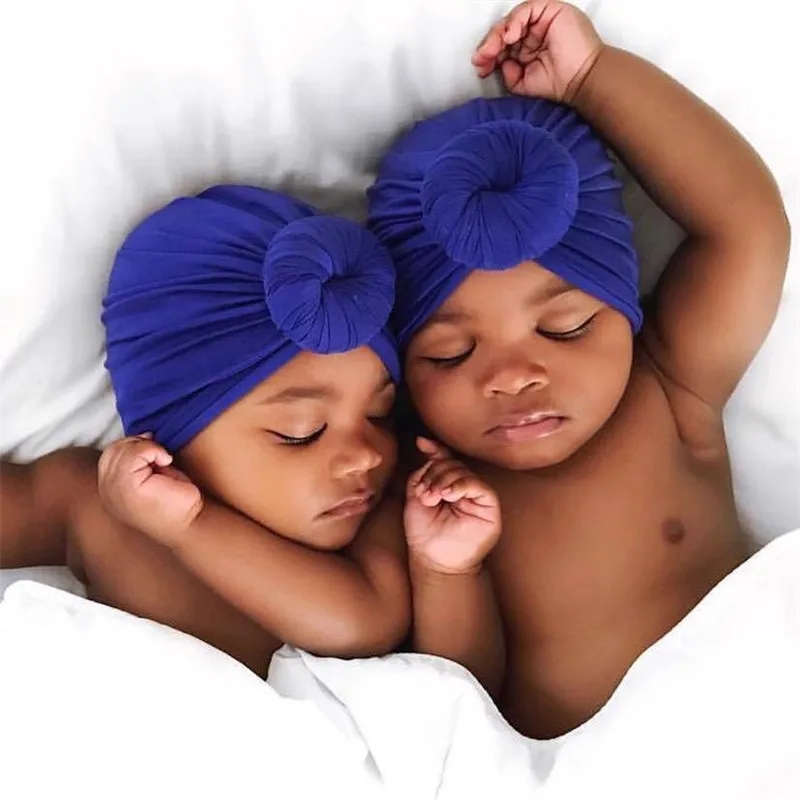 

Autumn Winter Newborn Turban 16 Colors Cute Knot Baby Girls Head Wrap Newborn Caps Baby Hair Accessories