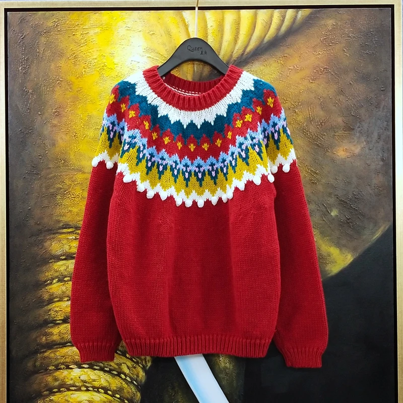 Sweater Women's Loose Autumn and Winter 2019 New Fashion Retro Women Sweaters and Pullovers Knit Sweater Women Clothing