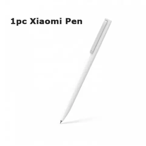 Оригинальные ручки для вывесок Xiaomi Mijia, прочные школьные Канцтовары, шариковая ручка, гладкая швейцарская ручка для заправки японских чернил, черные ручки для заправки - Цвет: 1 pen