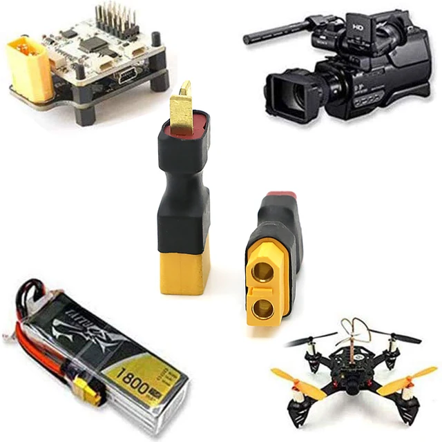 Adapter XT60 to XT90 EC5 EC3 TRX T Deans XT30U Female Male Connectors 4.0mm Banana Plug RC Lipo Battery Control Parts DIY 4