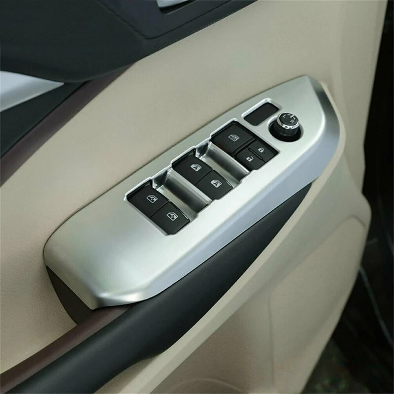 Подходит для Toyota Highlander 14- Автомобильная хромированная для дверей окон переключатель панель Крышка отделка