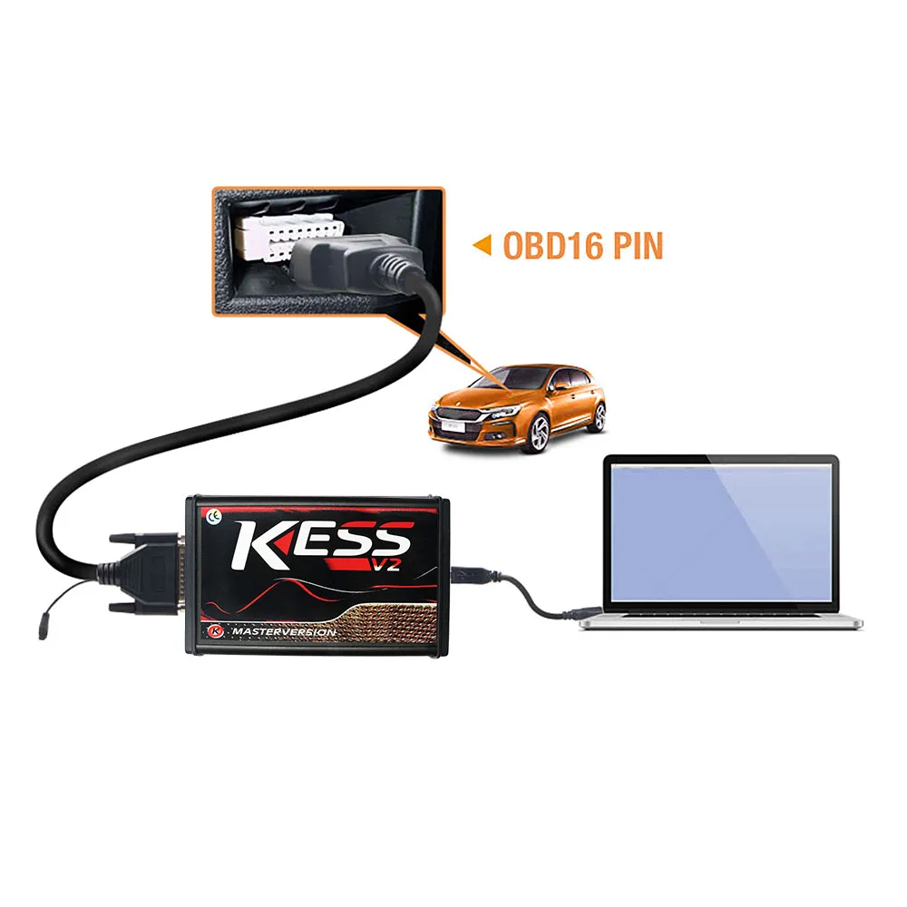 Kate Kess V2.47 ЕС красный V5.017 Kess V2 OBD2 менеджер Тюнинг Комплект KTAG V7.020 4 светодиодный Kess 5,017 K-TAG V2.25 ECU Программатор инструмент