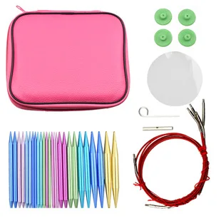 New Products America Specification TPR Soft Handle Crochet DIY Hand-woven Storgage Bag 72 Pieces Crochet Hook Set