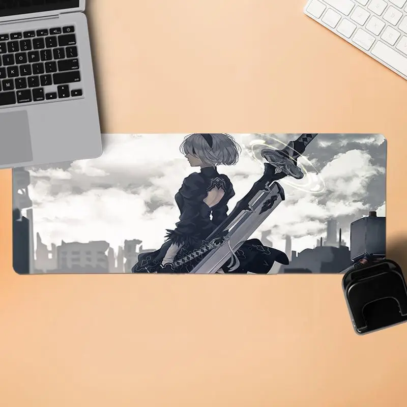 BBTHBDNBY NieR Automata фиксирующий край коврик для мыши игровой резиновый ПК компьютерный игровой коврик для мыши