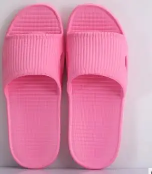 Pink Мужские летние новые домашние тапочки скользкие легкие гостиничные туфли женские сандалии мягкая подошва и тапочки мужские - Цвет: Pink