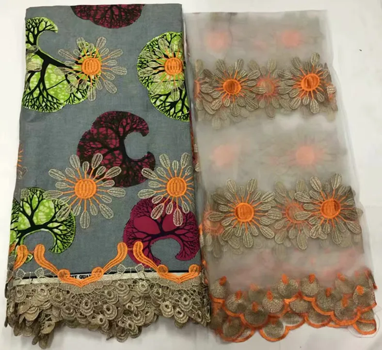 african lace fabric african cord guipure lace cotton african fabric embroidery french lace 2+6yards nigerian lace fabrics JFT-B1