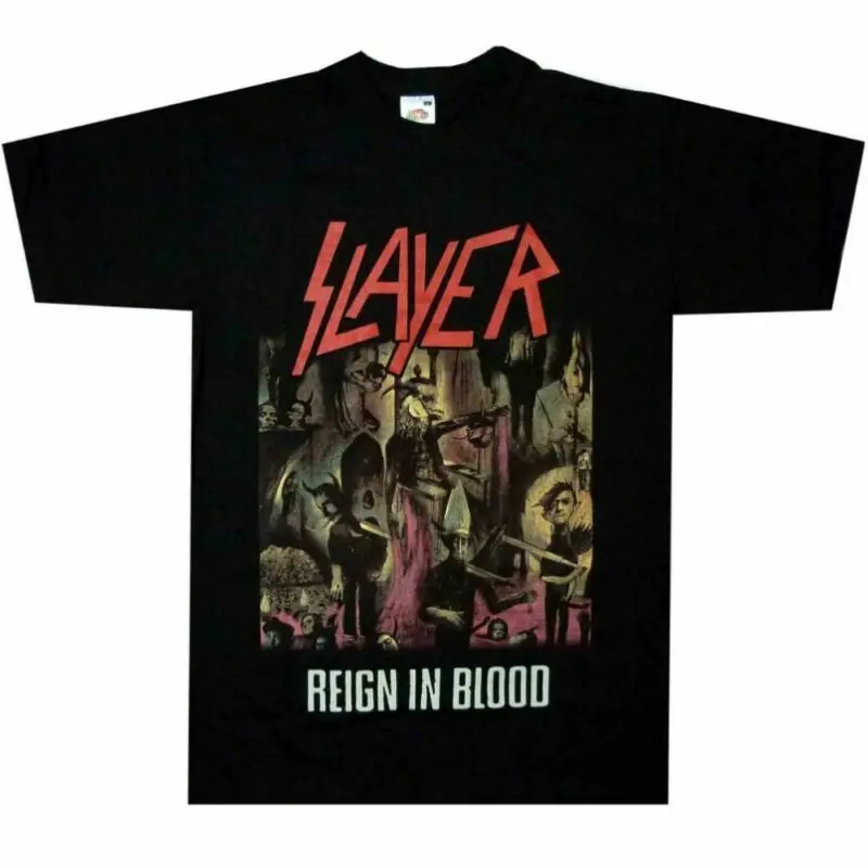 Slayer &amp #034Reign in Blood '(черный) Футболка | Мужская одежда