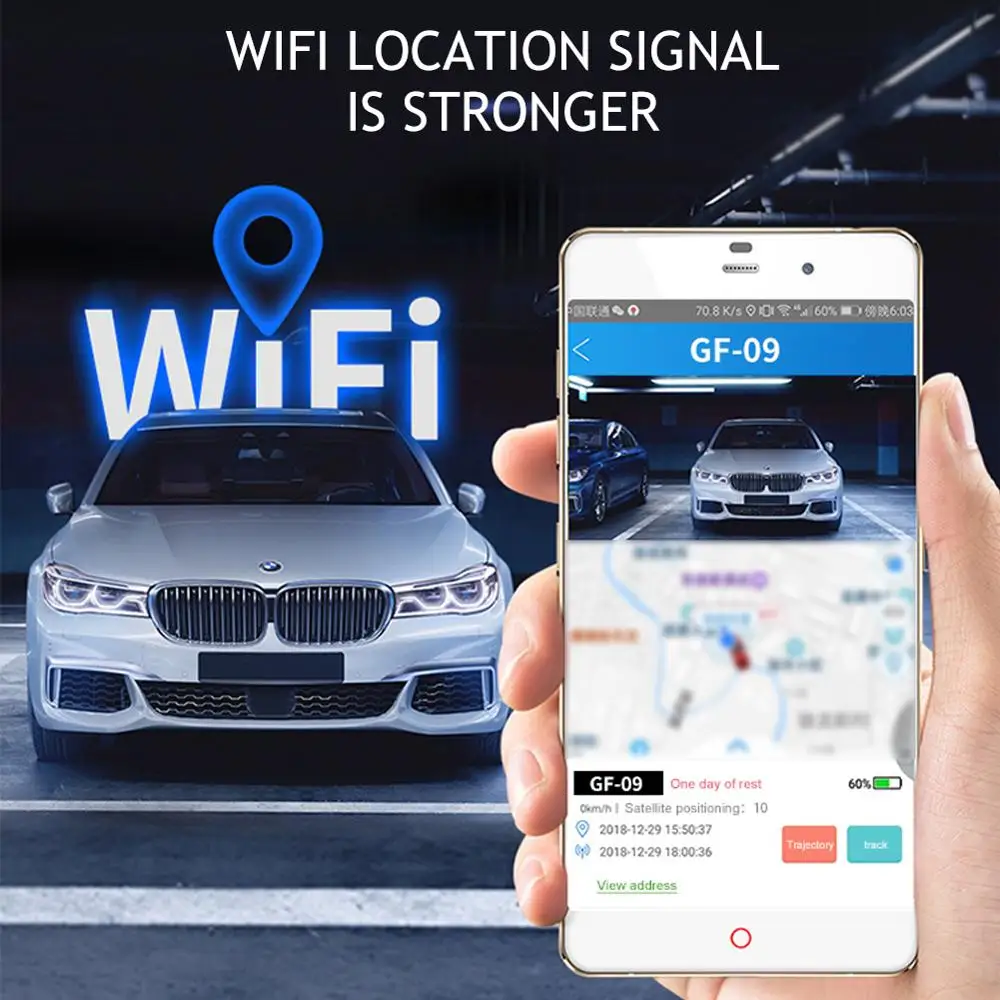 Автомобильный GPS трекер мини устройство для отслеживания автомобиля с