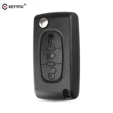 KEYYOU – télécommande à 3 boutons pour citroën C1 C2 C4 Picasso C5 C6, avec Badge CE0536, livraison gratuite