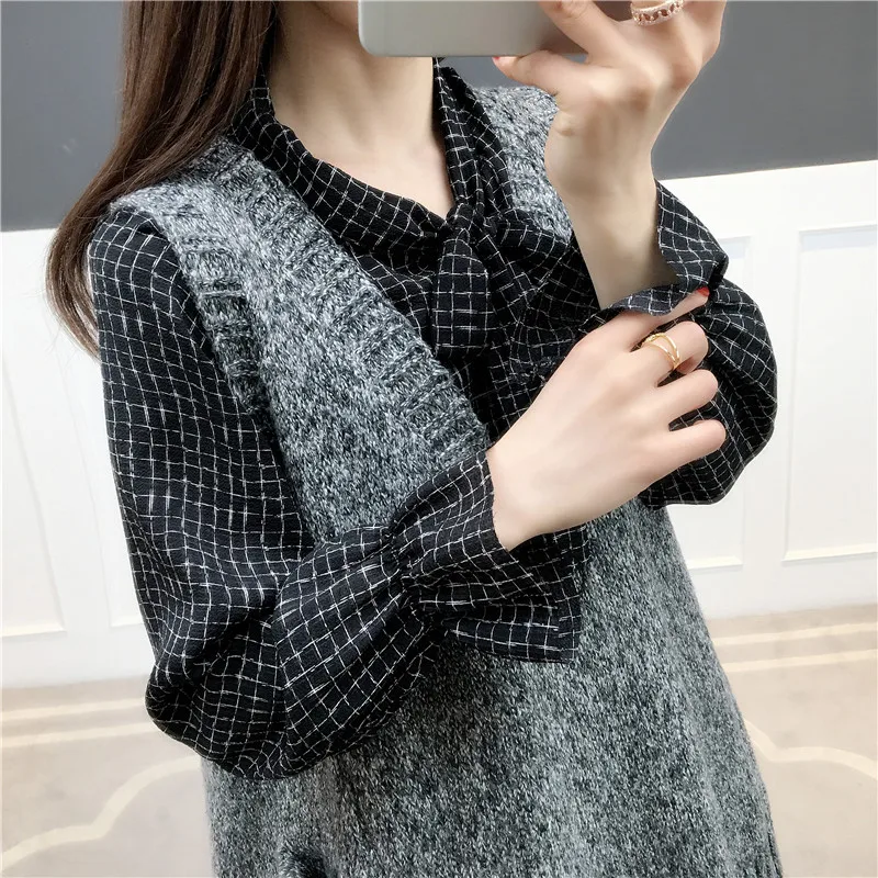 9145 real photo new two piece set, inside Chiffon jacket knitting 65-1 floor, 11 rows, 2 shelves - Color: see chart