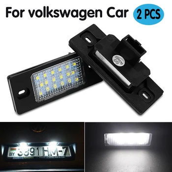 

2 pcs 6000K 18 LED Number License Plate LED Light Lamp car lighting auto tail Luces for Volkswagen VW GOLF 5 Touareg Triple new