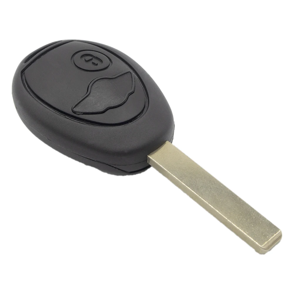 

WhatsKey Keyless Enter Remote Car Key Shell FOB 2 Button For BMW Mini Cooper R50 R53 2002-2005 Uncut Blade Replacement Key Case