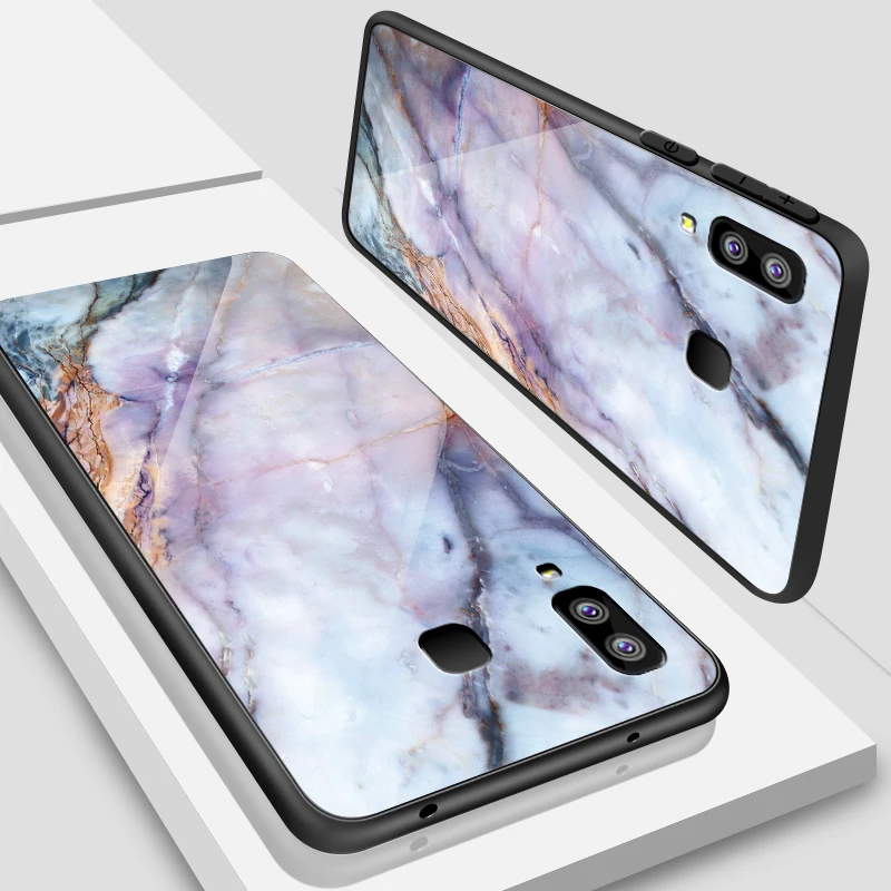W239 Для samsung Galaxy A10 A20 A30 A40 A50 A6S A70 A8S A80 A90 закаленное Стекло чехол J4Plus M10 M20 M30 Note9 печать пигмент чехлы - Цвет: W239