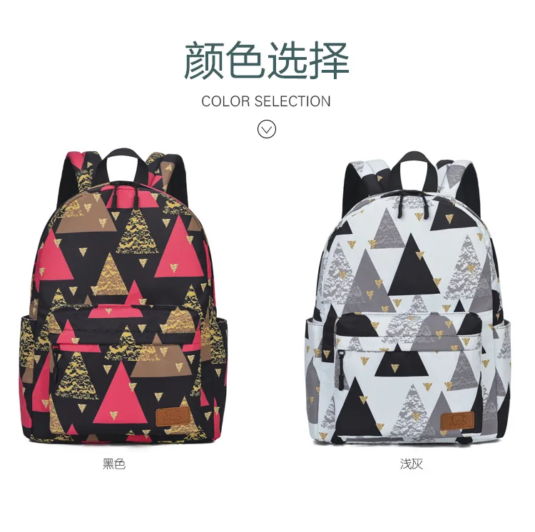 Manufacturers Direct Selling New Style Backpack Printed Fashionable Waterproof Rucksack Simple Versatile Backpack Women's O