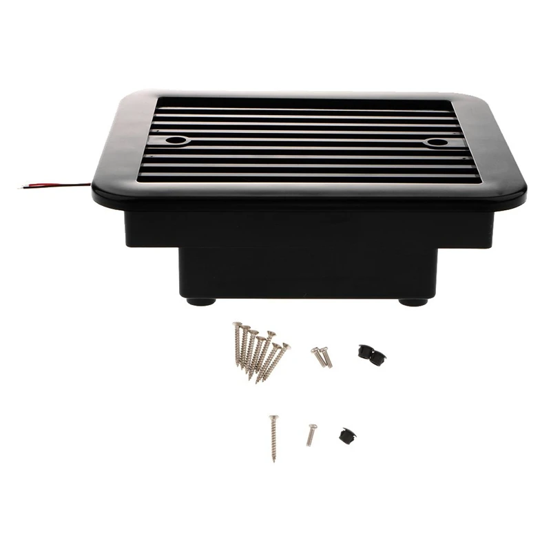 2Pcs 12V Universal RV Side Air Vent 2000RPM Cooling Trailer Exhaust Fan Caravan Effective Ceiling Mount Ventilation Black