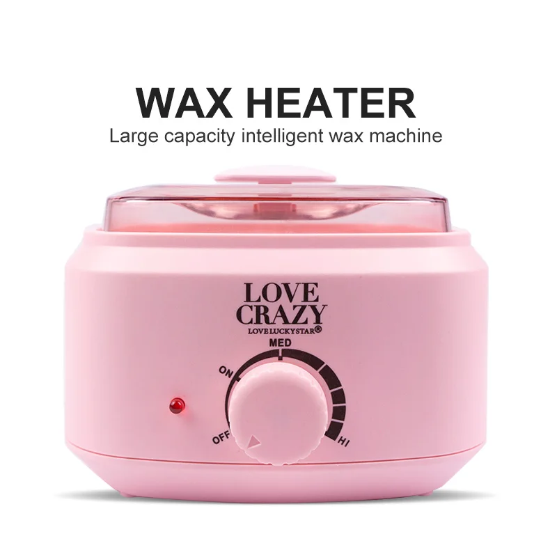 Pink wax heater 2 цвета, хит, инструмент для удаления волос, эпилятор, нагреватель воска, профессиональный мини-Спа Ручной эпилятор, парафин для ног, розовый, белый - Цвет: Pink wax heater