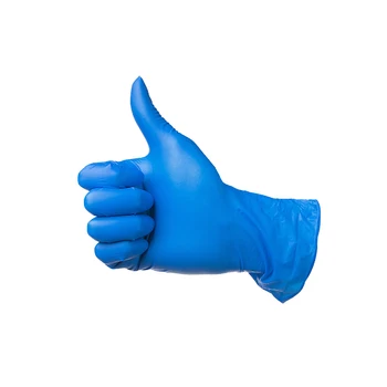 

Disposable Nitrile Gloves Examination Gloves Ultra Strong for Clear Fluid Blood Exam Healthcare Food Handling Use M Blue 50Pair