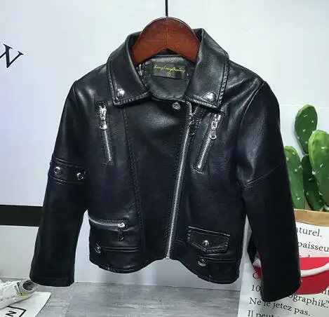 coat Куртка из искусственной кожи для маленьких мальчиков+ рубашка+ джинсы спортивные комплекты для мальчиков весенне-осенний Детский костюм комплекты одежды для детей от 2 до 6 лет - Цвет: coat